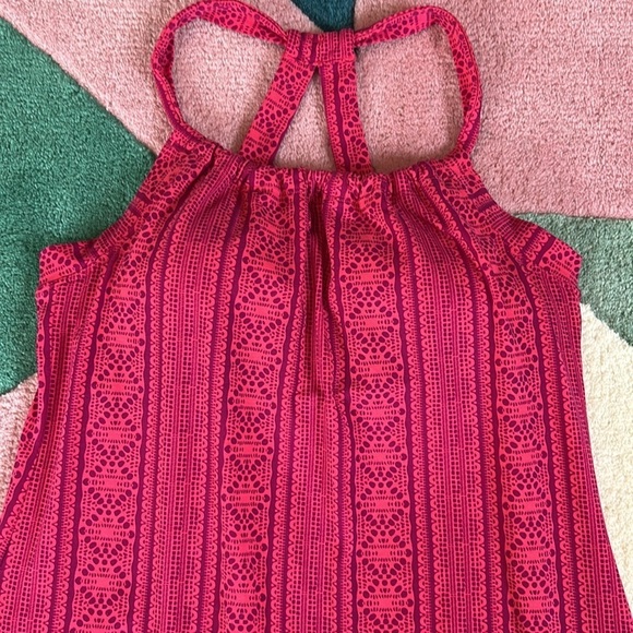 Prana Quinn Fuchsia Lace Pink Mandala RacerBack Active Outdoor Dress - Picture 9 of 17